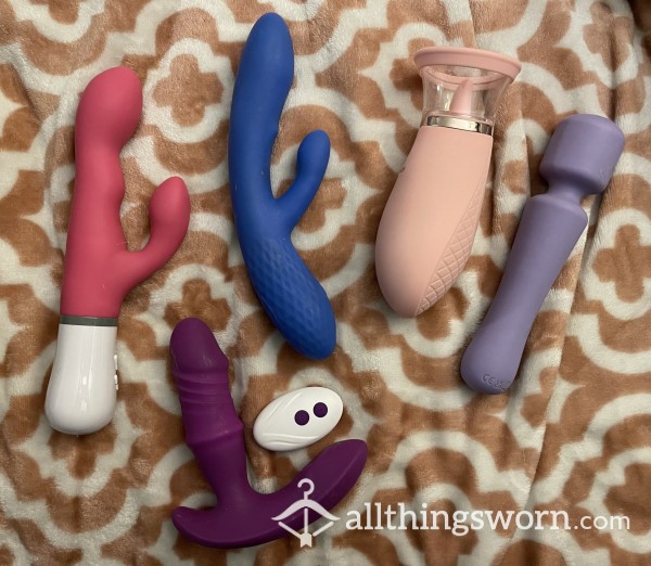 SALE!! 🧸 Used Sex Toys! Wand, Rabbit, Clit Licker, Thrusting Toy, Lovense Nora 🤤 Vacuum Sealed  🧸