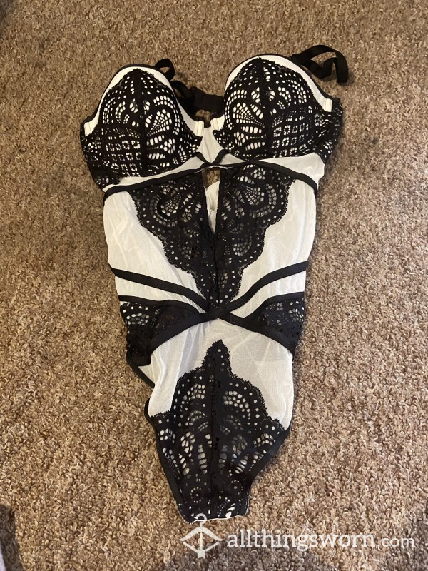 Size 12 Upwards Worn Sexy Bodysuit Lingerie. Fits Me And I’m A 16-18