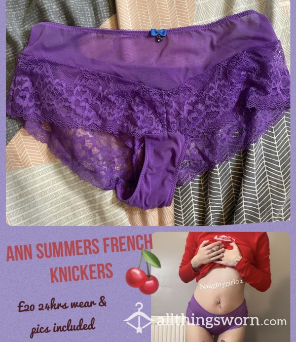 Ann Summers French Knickers💜| 24hrs & Proof Of Wear Pics😈