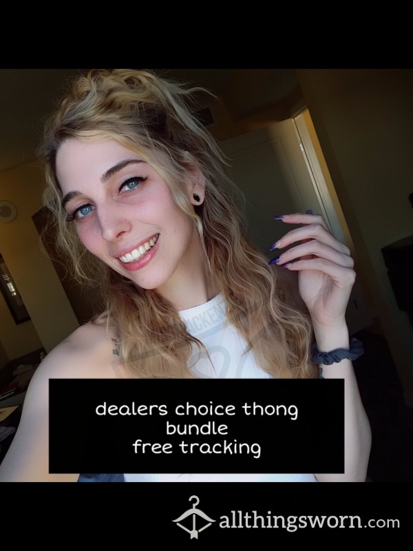 Dealers Choice Thong Bundle ✨free Masturbation Add-on X4✨ Chance For Free Stuffings