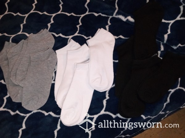 🧦🖤🩶🤍 White Grey Or Black Socks (Mens) 🖤🩶 🤍 🧦