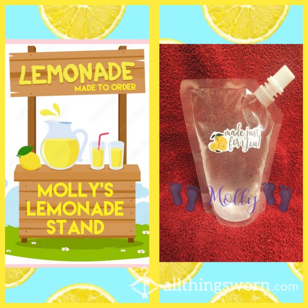 🍋Molly's Lemonade Stand - 8oz/250ml Adult Lemonade Pouch🍋  Made To Order!
