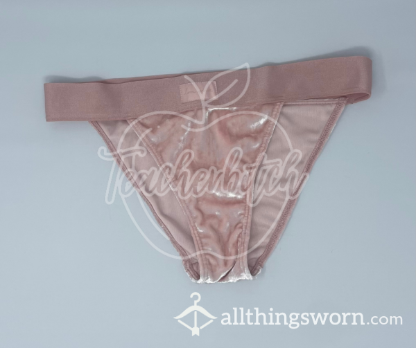 Victoria’s Secret Baby Pink Velvet Bikini Panties (S)