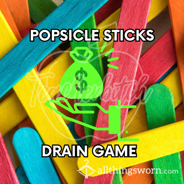 Teacher’s Popsicle Sticks Drain Game