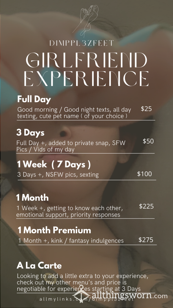1 Month Girlfriend Experience