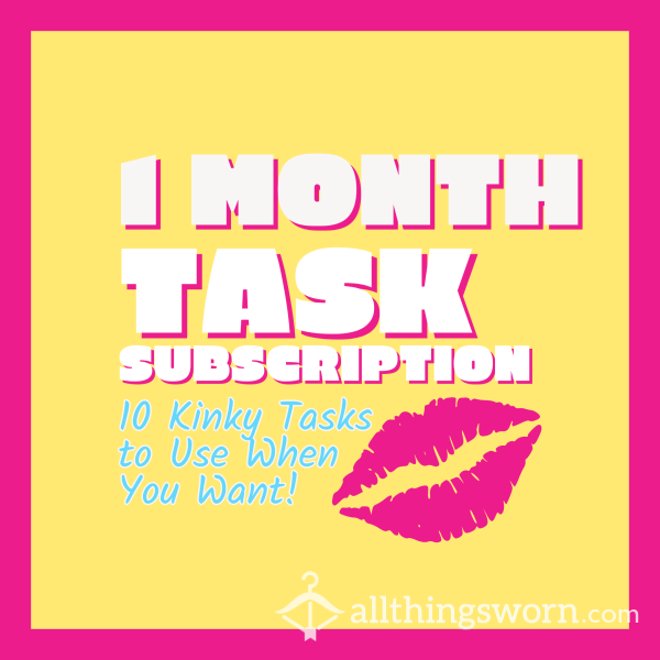 1 Month Of 10 Tasks At Your Own Pace!