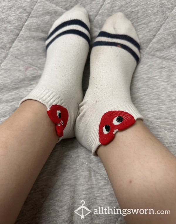 10$ Dirty Heart Socks Worn For A Day Or More