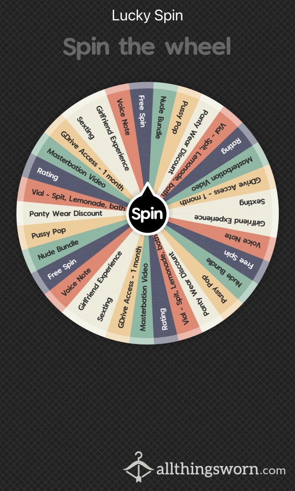 $10 - Lucky Wheel - Content Or Discount