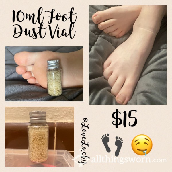 10mL Foot Dust Vial