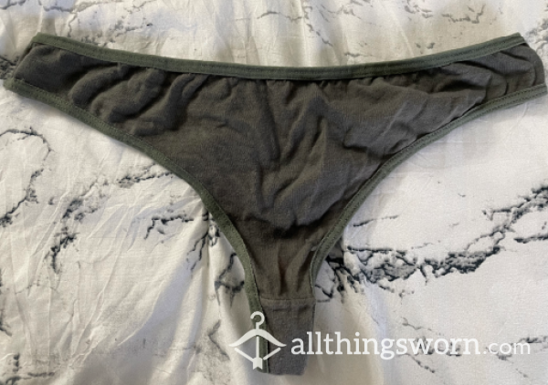 12-Hour Drenched Thong - Dark Gray