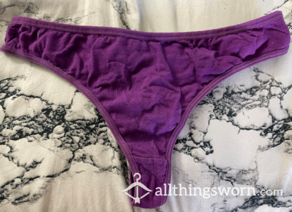 12-Hour Drenched Thong - Purple