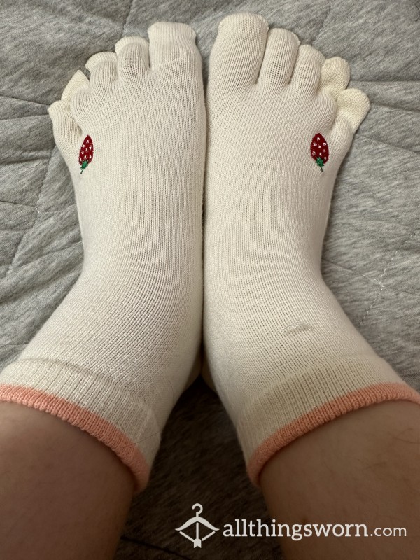 15$ Cute Thick Cotton Strawberry Socks
