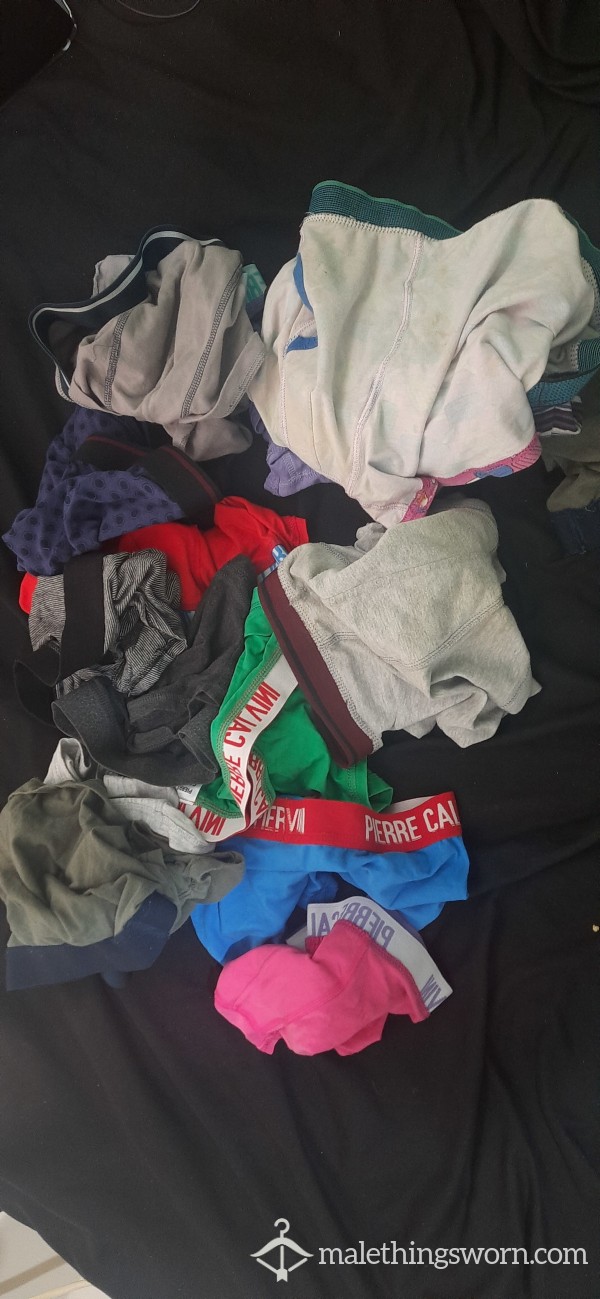 15 Pairs Of Cummy Cock And Ball Boxers