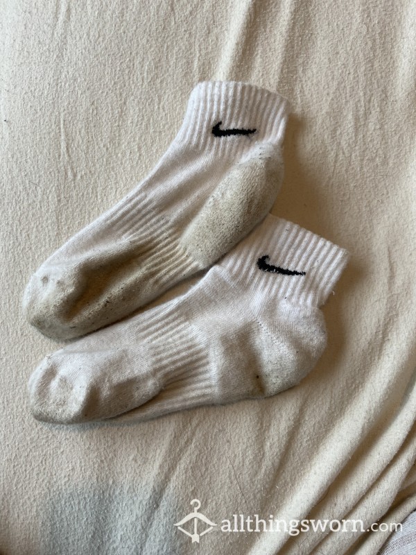 2 Day Worn Nike White Socks