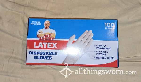 2 Latex Gloves ---- Made 2 Order