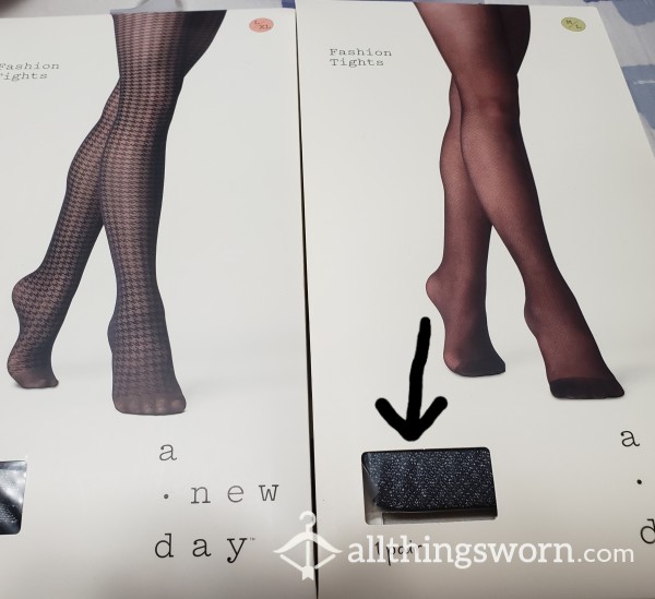 2 Pairs Of Patterned Tights