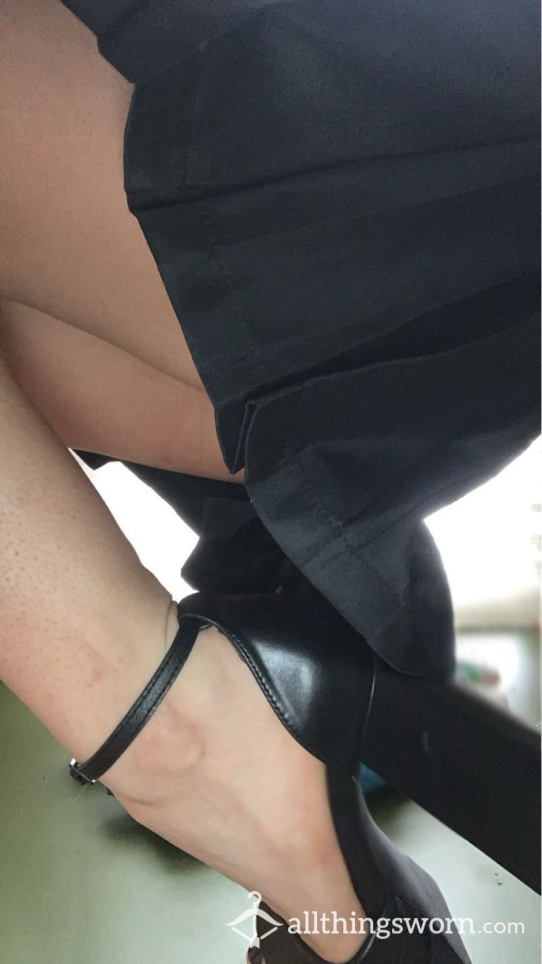 2 Pics Of My Cute Black Skirt And One Just Pantyhose