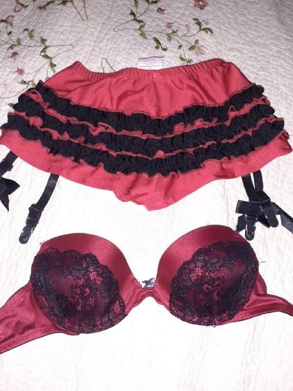 2 Piece Burlesque Sissy Outfit - Small