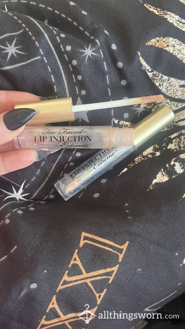 2 Used Lip Injections Tubes By Too Faced