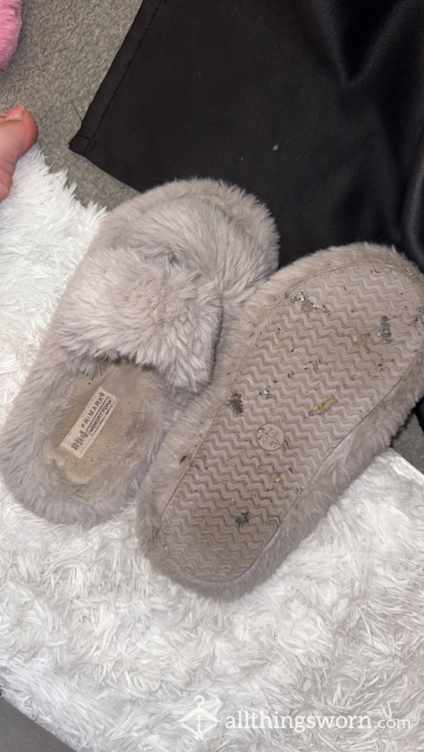 2 Year Old Dirty And Over Worn Slippers