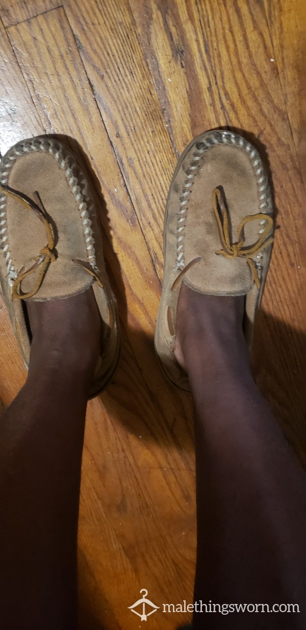 2 Year Old Smelly Moccasins. Size 10
