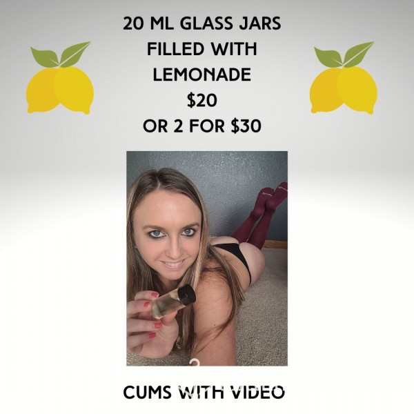 20 Ml Glass Jar Of Lemonade