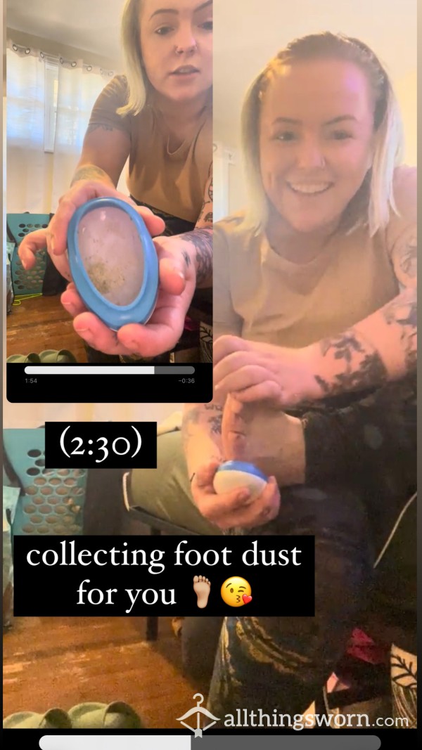 Collecting Foot Dust Both Feet 👣 ASMR Feet Shaving 😉💋