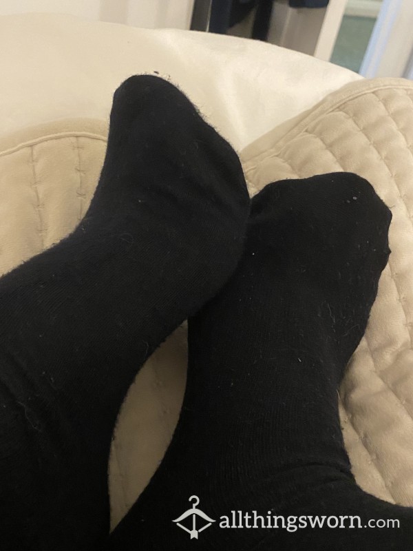24 Hour Wear Black Super Soft Socks