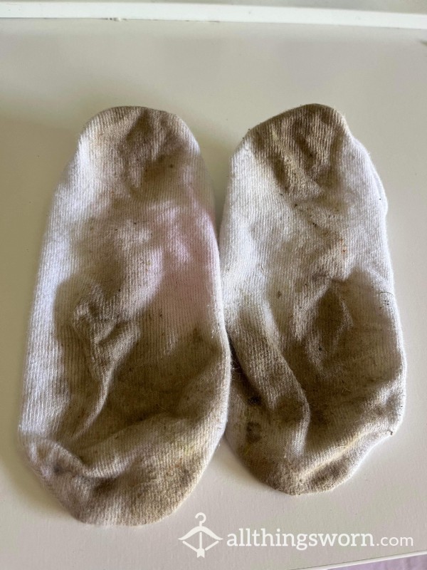 24 Hours Worn White Socks