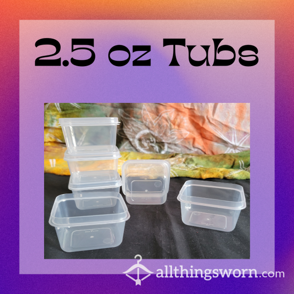 2.5 Oz Tubs