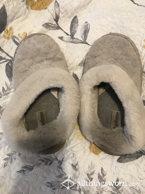 2yr Old Very Well Worn Fuzzy Slippers