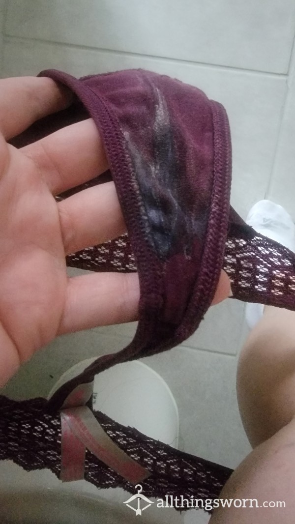 3 Day Extra Juicy Well Worn Lace Vs Thong Medium