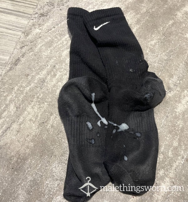 3 Day Wear Nike Gym Socks With Cum