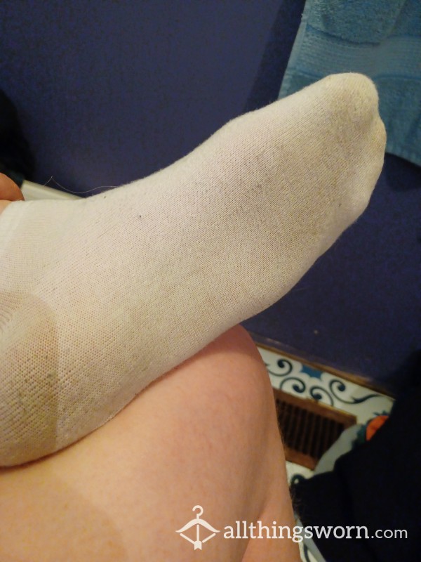 SALE 3 Day Wear White Ankle Socks