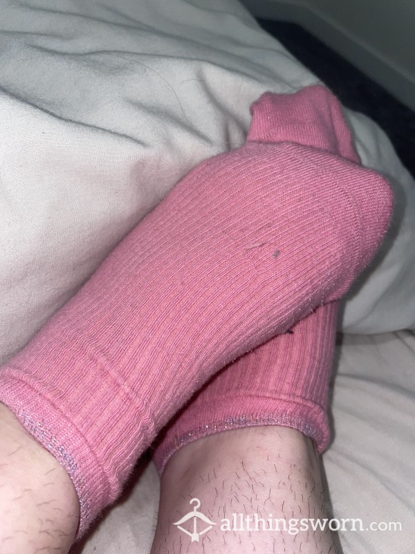 3 Day Worn Pink Socks