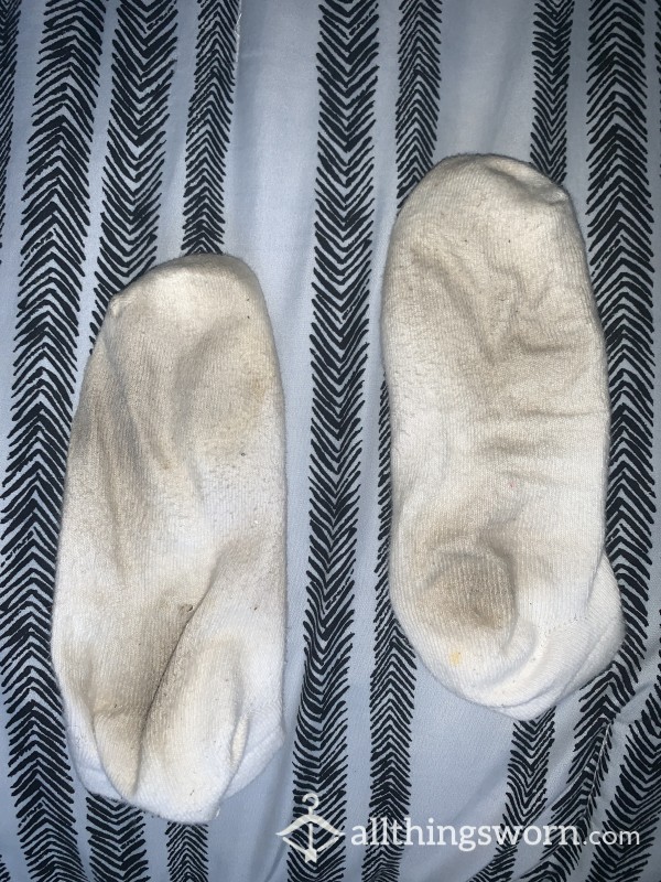 3 Day Worn White Ankle Socks