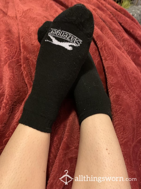 3 Days Worn Black Socks. Get Em While They Are Hot & Stinky!