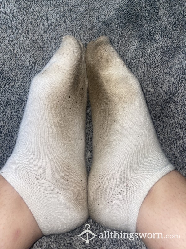 3 Days Worn White Smelly Socks 🤍