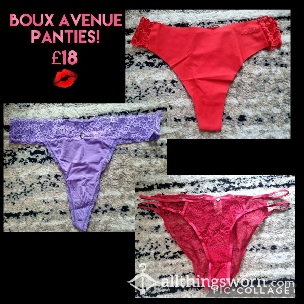 ✨️💋 3 Gorgeous Boux Avenue Panty Bundle! 💋✨️