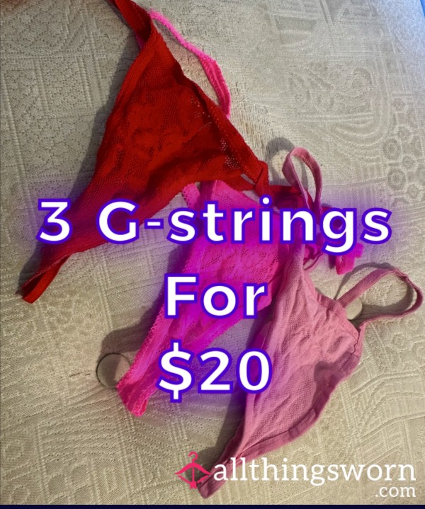 ⚠️ 3 Lace G-Strings ~ $20 | SALE 😍