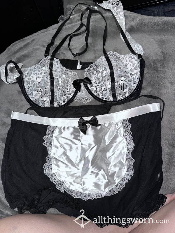 3 Piece Sexy Maid Lingerie