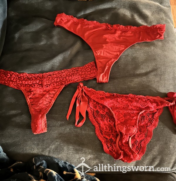 3 Red Panties ♥️