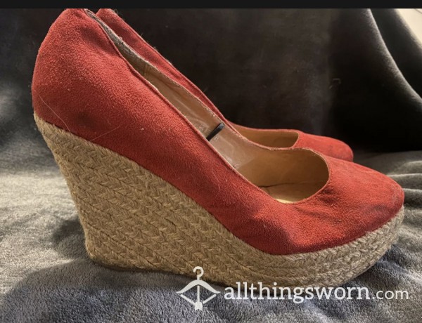 3 Year Old Red Wedge Heel