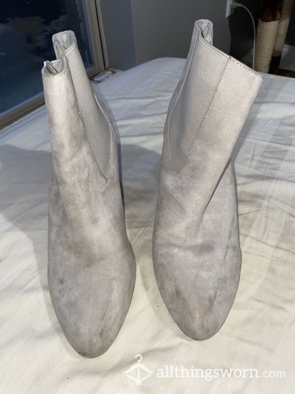 3 Year Old Silver Booties Worn Throughout College!