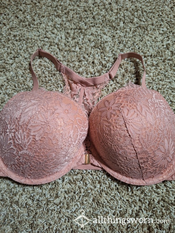 38DD Beautiful Overlace Coral Color