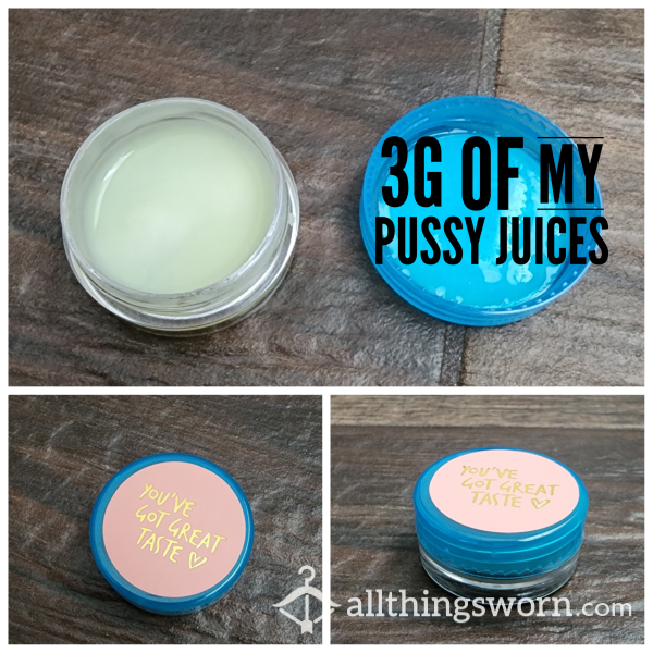 3g Of My Pussy Cum - Cream Vial - Grool Vial