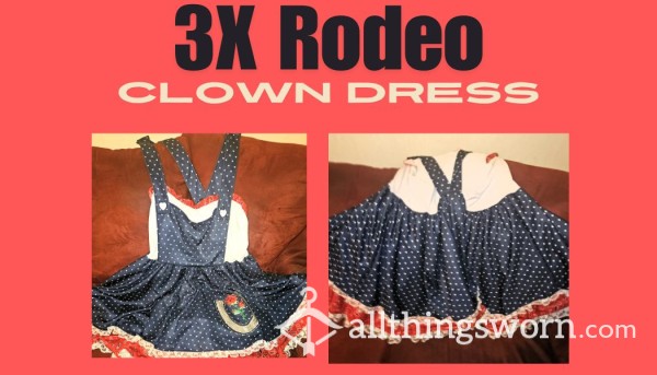 3X Rodeo Clown Dress
