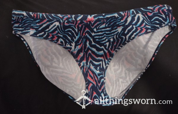 3XL Zebra Print Fullback Cotton Panties