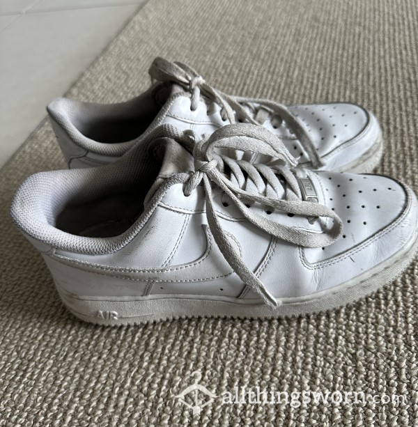 3yr Nike Air Force One - Well Worn Sneakers From Ebony Goddess Eve 👟