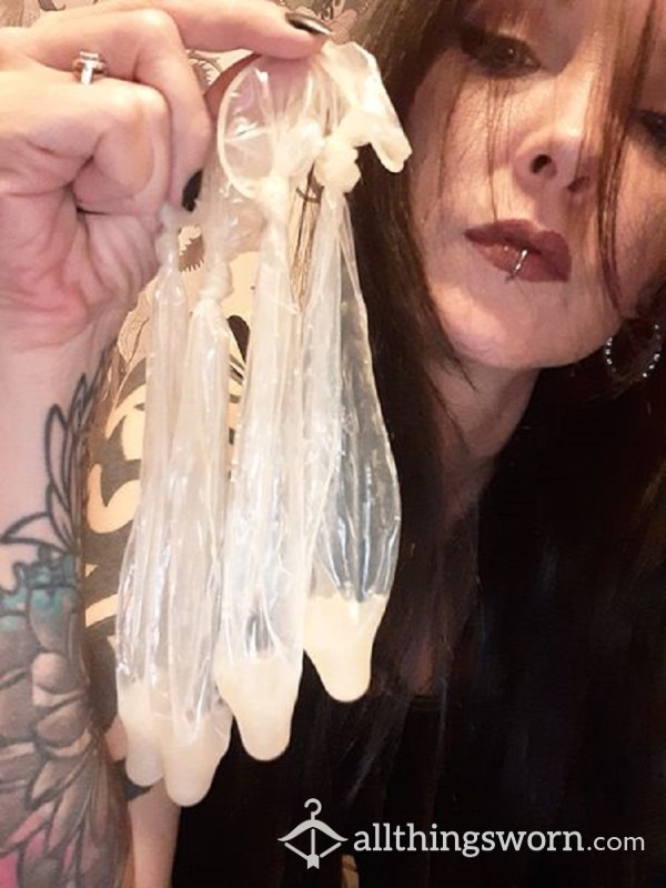 4 Pack Of My Used Condoms - Cuckold Fetish